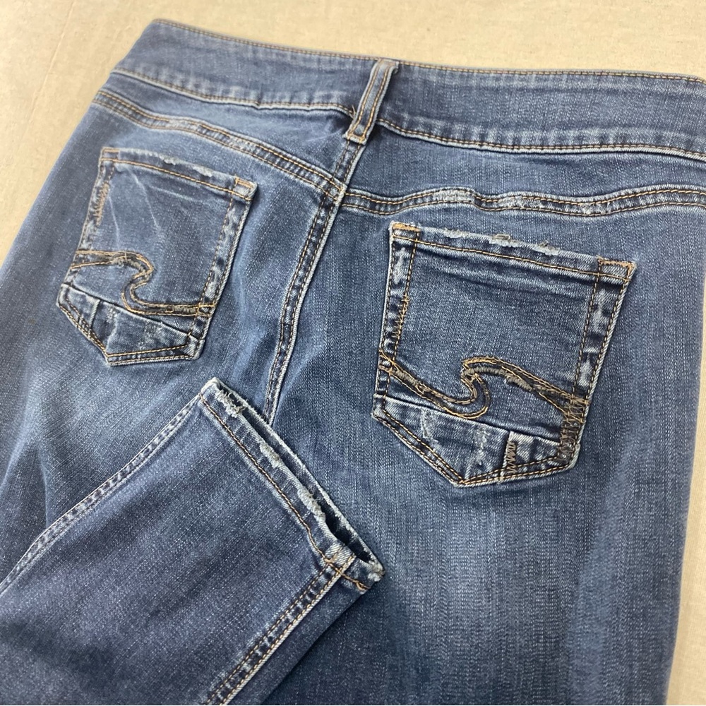 Silver Jeans Womens 30x32 Blue Elyse Skinny Stretch Low Rise Denim Y2K